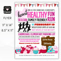 healthy fun run flyer